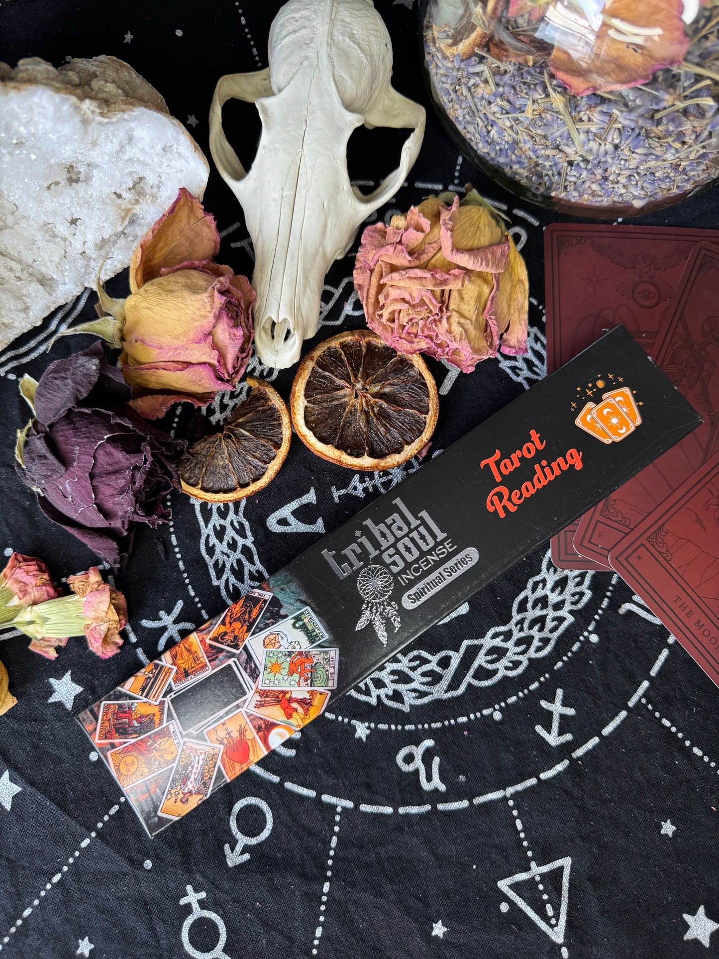 Duchovné vonné tyčinky Tribal Soul a keramický držiak - Čítanie tarotov