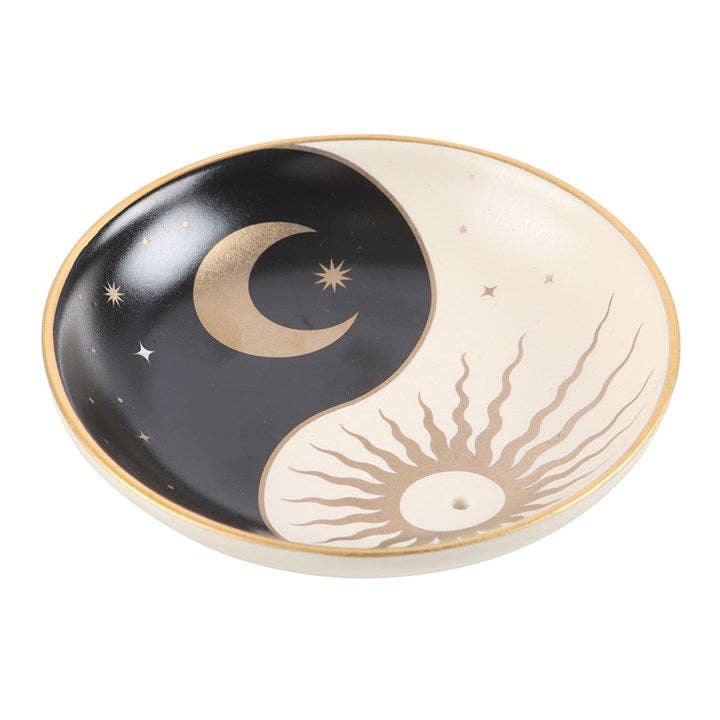 Keramický držiak na vonné tyčinky Yin Yang