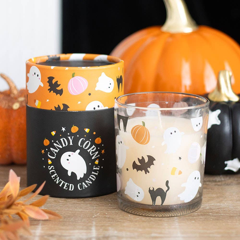 Sladká a strašidelná halloweenska sviečka z cukrovej kukurice