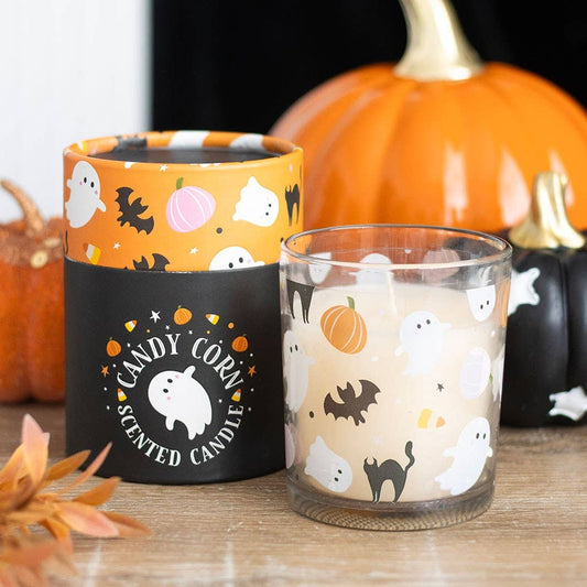 Sladká a strašidelná halloweenska sviečka z cukrovej kukurice