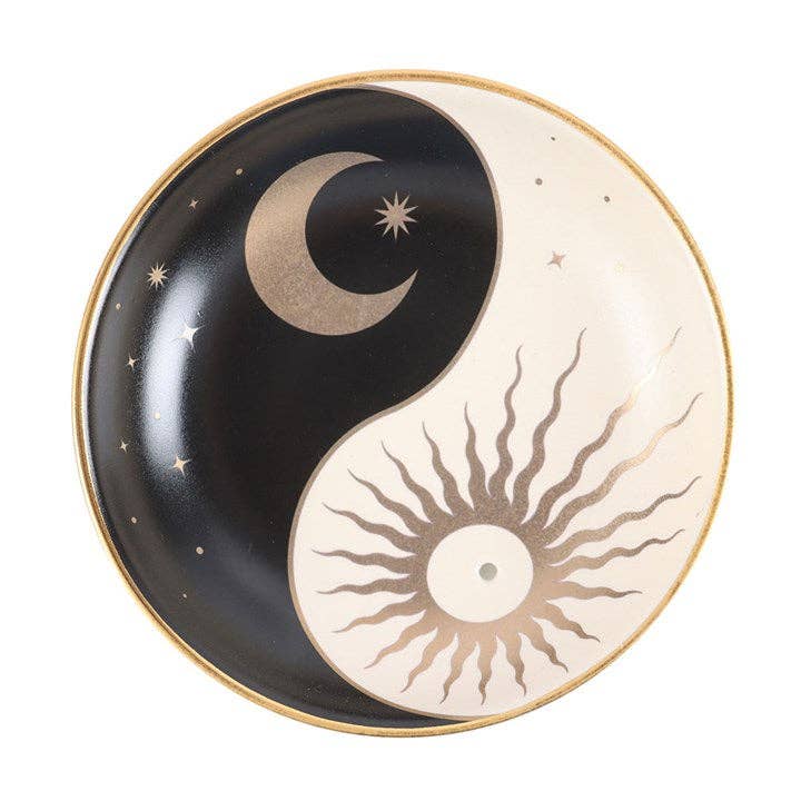 Keramický držiak na vonné tyčinky Yin Yang