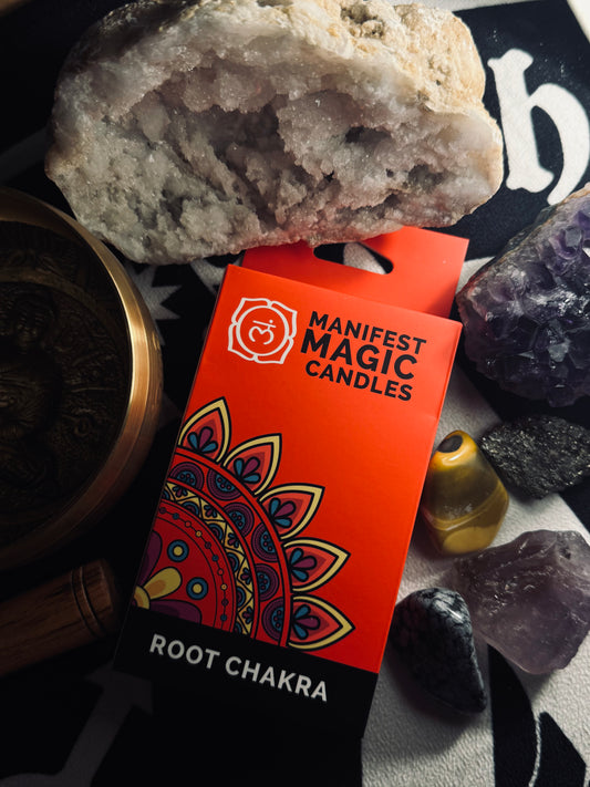 Ezoterické Magické Sviečky  - Červené - Koreňová Čakra